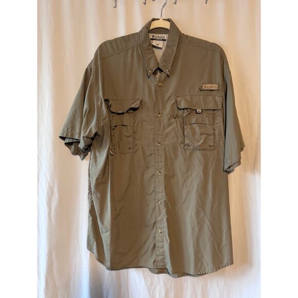 Columbia Other - Columbia PFG Men’s Olive Green Fishing Shirt - Large